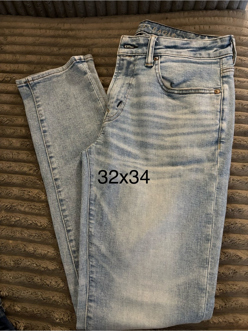 American Eagle Outfitters Light Wash Straight Jeans